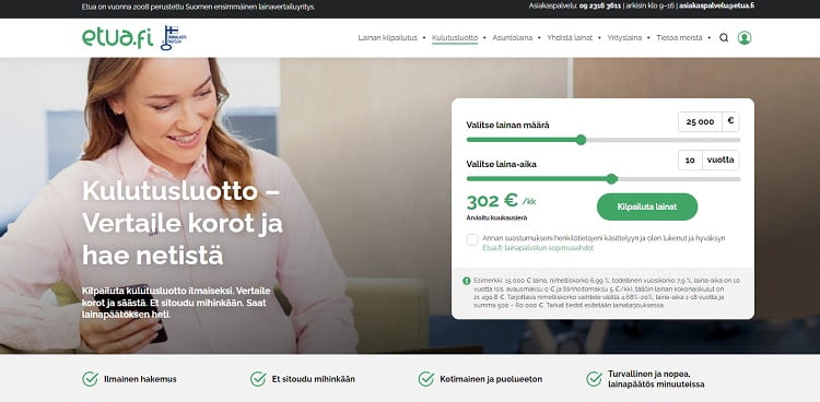 Hae lainaa Etua.fi palvelusta